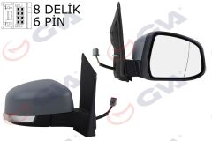 GVA 1035178 DIŞ DİKİZ AYNASI SAĞ FORD FOCUS 08> ELEKTRİKLİ-ISITMALI-SİNYALLİ-ASTARLI-ASFERİK 6 FİŞ VM-6304EHPAR