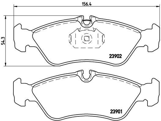 BREMBO P50082 FREN BALATASI ARKA MERCEDES SPRINTER B901>B904 . VW LT 28-35-46