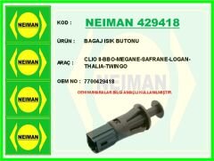 NEIMAN 429418 BAGAJ ISIK BUTONU CLIO II-BBO-MEGANE-SAFRANE-LOGAN-THALIA-TWINGO