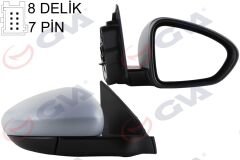 GVA 1029210 DIŞ DİKİZ AYNASI SAĞ EGEA 15> ELEKTRİKLİ ISITMALI SENSÖRLÜ ASTARLI KONVEKS 7 FİŞ VM-6157EHPSR