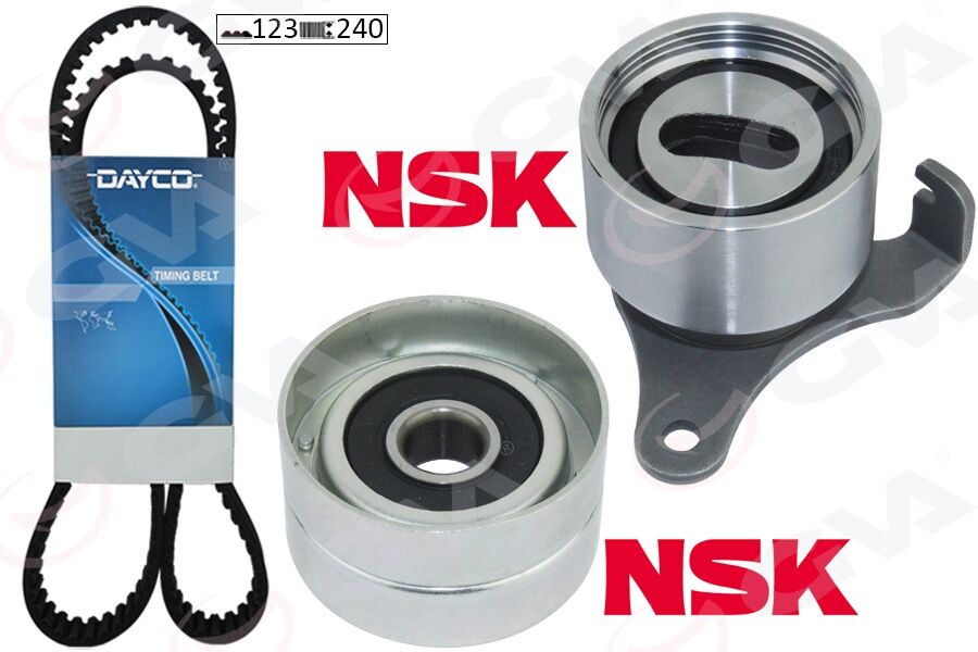 GVA 59T7118D TRİGER KAYIŞ SETİ EKSANTRİK SETİ TOYOTA COROLLA 1.3L 2E karbüratörlü EE90. EE100 88-98 1 KAYIŞ 2 RULMAN 123x240