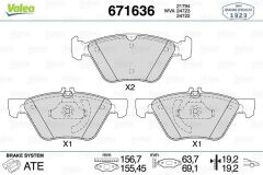 VALEO 671636 FREN BALATASI ON MERCEDES W210 W211 S211 C208 A208