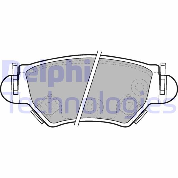 DELPHI LP1553 ARKA FREN DİSK BALATA ASTRA G 98>05 ZAFIRA A 98>05 CORSA C-COMBO C 03>09