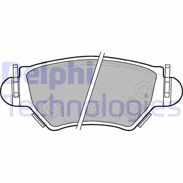 DELPHI LP1553 ARKA FREN DİSK BALATA ASTRA G 98>05 ZAFIRA A 98>05 CORSA C-COMBO C 03>09