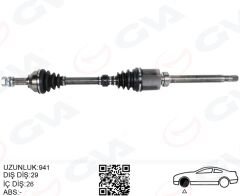 GVA 4499910 KOMPLE AKS SAĞ NISSAN QASHQAI 1.5L K9K J10 06-13 MANUEL VİTES