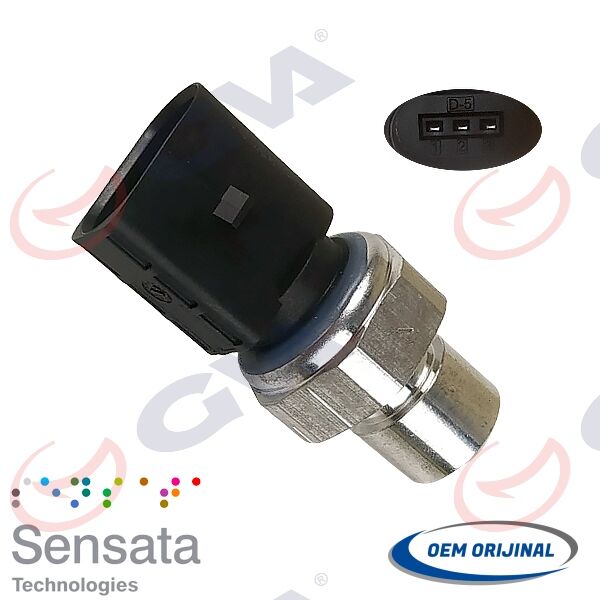 GVA 5475210 KLİMA BASINÇ MÜŞÜRÜ 3 FİŞ GOLF 7-PASSAT-ARTEON-TIGUAN-A3-A4-A6-Q7-SUBERB-OCTAVIA-LEON 12>CRAFTER 1