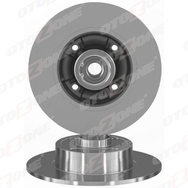 OTOZONE BD1007 ARKA FREN AYNASI RENAULT MEGANE II 02> MODUS 04> CLIO III 05> 240x82.5x4DELİK RULMANLI ABS SENSÖRLÜ