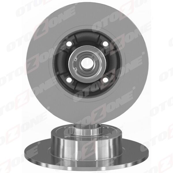 OTOZONE BD1007 ARKA FREN AYNASI RENAULT MEGANE II 02> MODUS 04> CLIO III 05> 240x82.5x4DELİK RULMANLI ABS SENSÖRLÜ