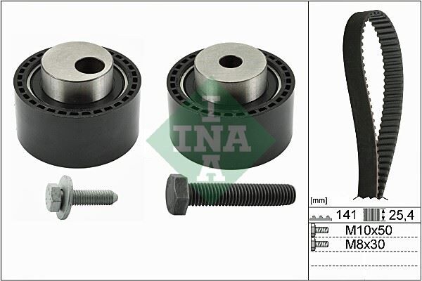 INA 530011110 EKSANTRİK GERGİ KİTİ 141x254 P206-P306-P307-P406-P607-EXPERT-PARTNER-BOXER-BERLINGO-JUMPER 2.0 HDI DUCATO 2.0 JTD