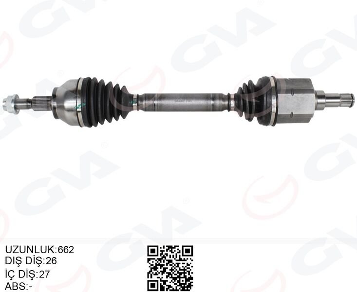 GVA 4434007 KOMPLE AKS ÖN SOL KUGA II 14> 19 1.5 ECOBOOST