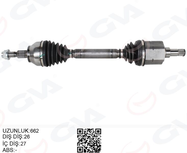 GVA 4434007 KOMPLE AKS ÖN SOL KUGA II 14> 19 1.5 ECOBOOST