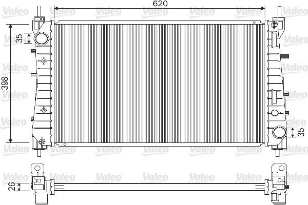 VALEO 733203 RADYATÖR FIAT LINEA MULTIJET 1.3 1.6 D- T-JET 1.4