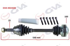 GVA 4421020 KOMPLE AKS SAĞ PALIO-ALBEA 1.3 MTJ 03-07 530mm