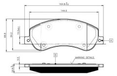 MARELLI 323700001800 ON FREN BALATASI TRANSIT V348 06>14 A.CEKER 11 /> VW AMAROK 2.0TDI 10> FİŞSSİZ