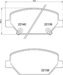 BREMBO P07007 ÖN FREN BALATASI OPEL INSIGNIA B 18> 17 İNÇ JANT