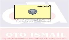 OZAR 4M131023 İÇ OKUMA LAMBASI AMPULLÜ SLX