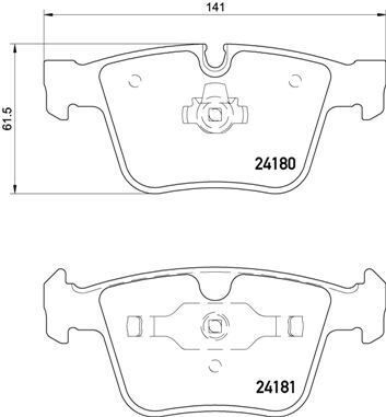 VALEO 671598 FREN BALATASI ARKA MERCEDES AMG W164 W251 W221 C216