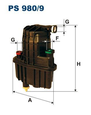 FILTRON PS980.9 YAKIT FİLTRESİ CLIO III-MODUS 1.5 DCI 07> 65/80 HP SENSÖRLÜ