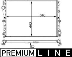 MAHLE CR2101000P MOTOR SU RADYATORU MERCEDES W205 S205 C205 A205 W213 S213 C238 A238