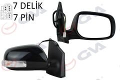 GVA 1071133 DIŞ DİKİZ AYNASI SAĞ COROLLA 08> ELEKTRİKLİ ISITMALI KATLANIR SİNYALLİ ASTARLI KONVEKS 7 FİŞ VM-6263EBR