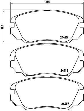VALEO 671047 ÖN FREN BALATASI INSIGNIA A 08>17 MALIBU 12> SAAB 9.5 10>12 296 mm 16 İNÇ JANT