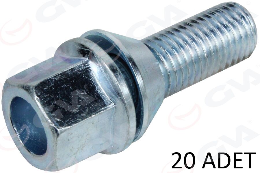 GVA 8810136 BİJON CİVATASI DELİKLİ-FLANŞLI-GALVANİZ DACIA-RENAULT AA17-M12 x1.50x28 paket adet: 20