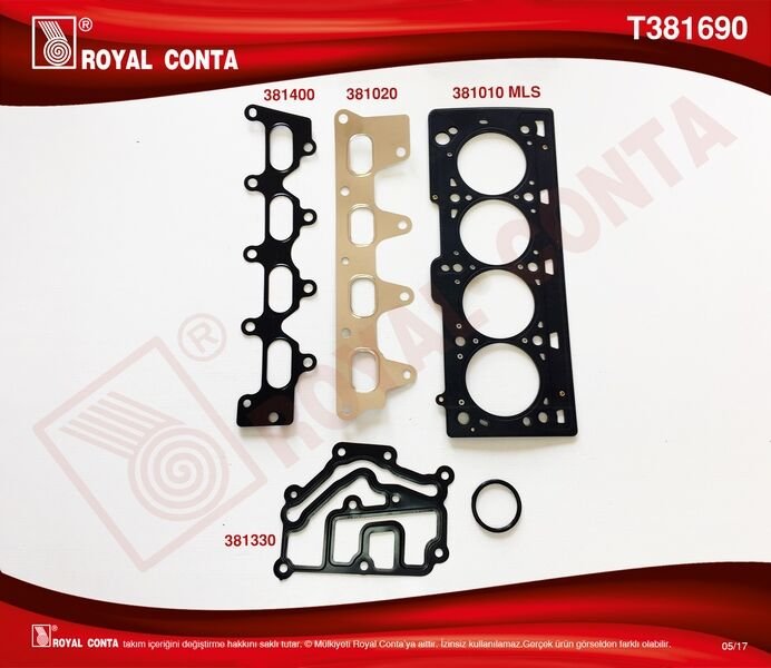 ROYAL T381690 ÜST TAKIM CONTA LGN-CLIO 1.4-1.6 16 V K4J-K4M