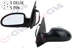 GVA 1035111 DIŞ DİKİZ AYNASI SOL FORD FOCUS 98 > ELEKTRİKLİ ASTARLI DEĞİŞEN KAPAK 5PİN 5 FİŞ VM-319EHL