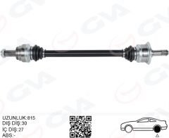 GVA 4499203 KOMPLE AKS ARKA SAG BMW N20 F10 F12 F13 F06 814MM DİŞ 30 DİFERANSİYEL DİŞ 27