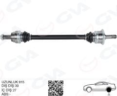 GVA 4499203 KOMPLE AKS ARKA SAG BMW N20 F10 F12 F13 F06 814MM DİŞ 30 DİFERANSİYEL DİŞ 27