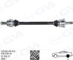 GVA 4499203 KOMPLE AKS ARKA SAG BMW N20 F10 F12 F13 F06 814MM DİŞ 30 DİFERANSİYEL DİŞ 27