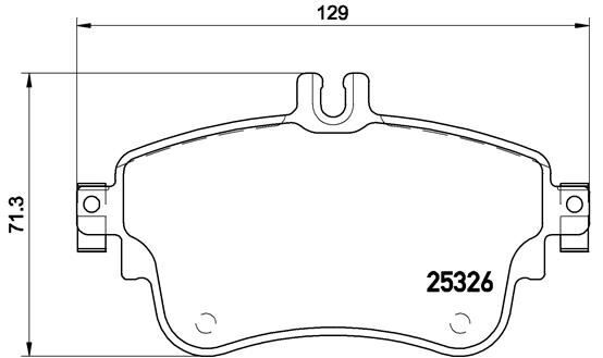 BREMBO P50094 FREN BALATASI ON MERCEDES W176 W246 C117