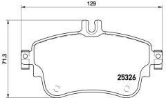 BREMBO P50094 FREN BALATASI ON MERCEDES W176 W246 C117