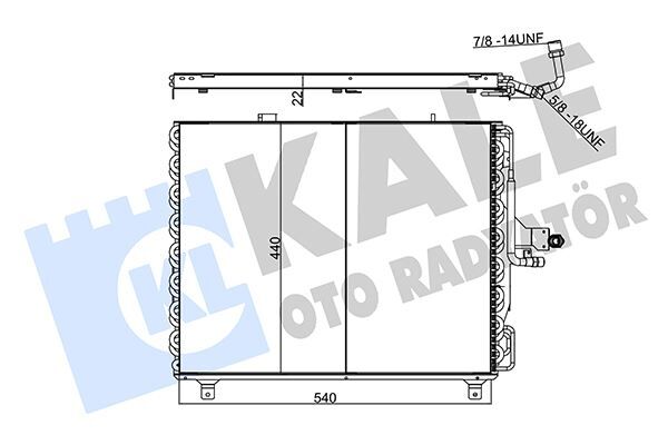 KALE 354060 KLIMA RADYATORU MERCEDES W124 S124 A124 C124