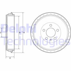 DELPHI BF564 FREN KAMPANASI AUDI A1 ALLSTREET-A1 CITY CARVER-A1 SPORTBACK-SEAT ARONA-IBIZA-SKODA FABIA-KAMIQ-SCAL A-VW POLO-TAIGO-T-CROSS 01/2017>