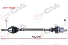 GVA 4419000 KOMPLE AKS SAĞ DACIA LOGAN-SANDERO 1.5 DCİ 04-12 760mm
