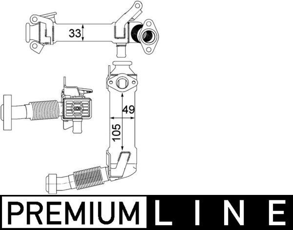 MAHLE CE21000P EGR VALFI BMW M47 M57 E87 E46 E90 E91 E92 E93 E60 E61 E65 E66 E83