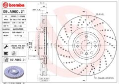 BREMBO 09A96021 FREN DISKI ON 4-matic MERCEDES W166 X166 C292