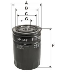 FILTRON FILT OP 647 MK 75-9 H YAG FILTRESI Yag Filtresi | Hidrolik Filtre, Otomatik Sanziman | Hidrolik Filtre, Direksiyon