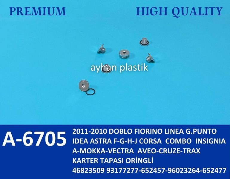 AYHAN A6705 KARTER TAPASI ORİNGLİ DOBLO-FIORINO-G.PUNTO-IDEA 2010 >