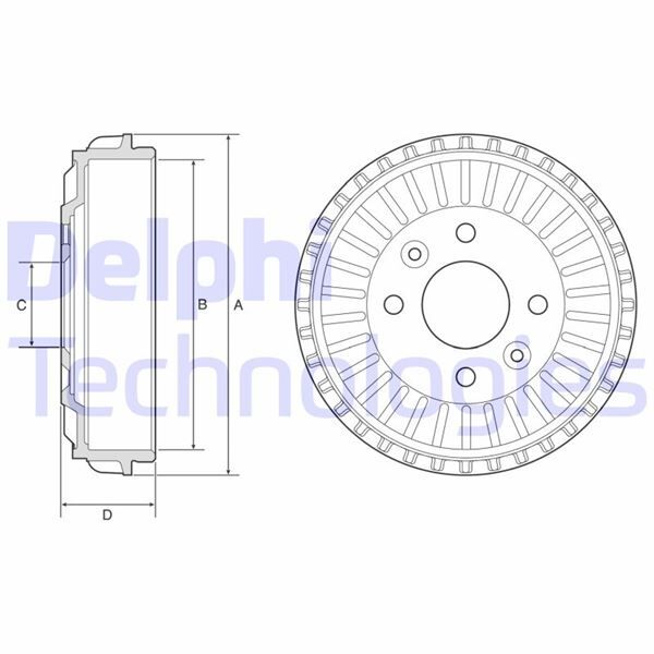 DELPHI BF594 ARKA FREN KAMPANASI RENAULT CLIO V 19>
