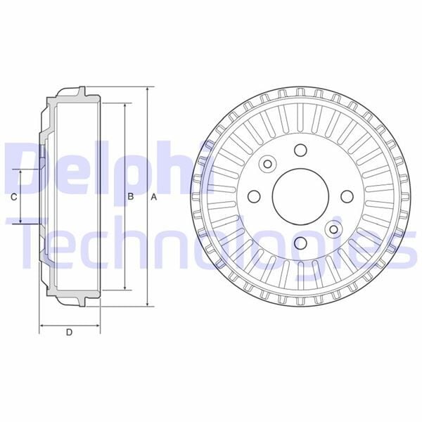 DELPHI BF594 ARKA FREN KAMPANASI RENAULT CLIO V 19>