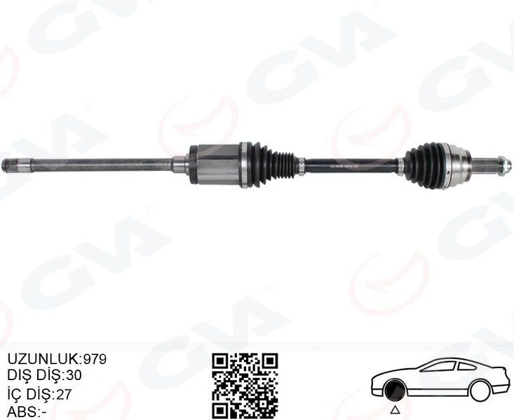 GVA 4499198 KOMPLE AKS ÖN SAĞ BMW X5 E70 F15 X6 F16 E71 E72 973MM