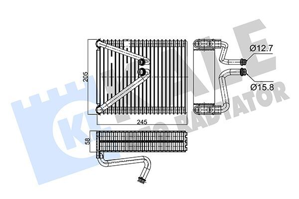 KALE 349990 EVAPORATOR BUHARLAŞTIRICI FIAT DOBLO 01> PUNTO 99> LANCIA YPSILON 06> 1.2 1.3 MTJ 1.4 1.6 1.9D