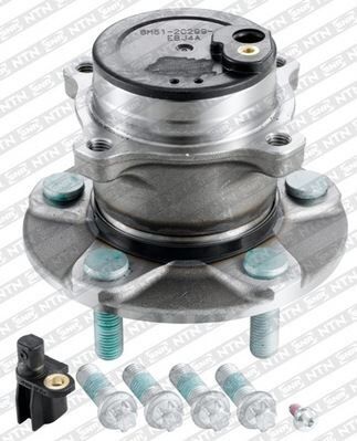 SNR R152.69NTN ARKA TEKER PORYASI RULMANLI FOCUS C-MAX 07>11 -FOCUS II 04>11 ABS Lİ 5 BİJON SENSOR DAHIL CIVATALI