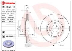 BREMBO 09B35611 ÖN FREN AYNASI INSIGNIA B 16 INÇ 18> ASTRA J 09 > ZAFIRA C 11 > CRUZE 09 > 300x26x5DLxHAVALI 13502051