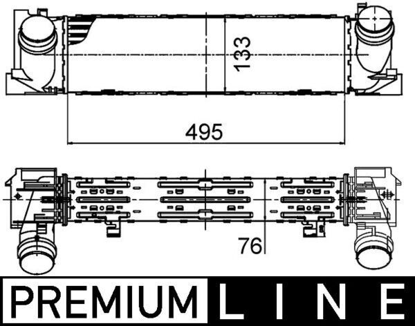 MAHLE CI393000P TURBOSARJ RADYATORU BMW N13 N47 B47 F20 F21 F22 F23 F30 F31 F34 F35 F32 F33 F36