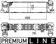 MAHLE CI393000P TURBOSARJ RADYATORU BMW N13 N47 B47 F20 F21 F22 F23 F30 F31 F34 F35 F32 F33 F36