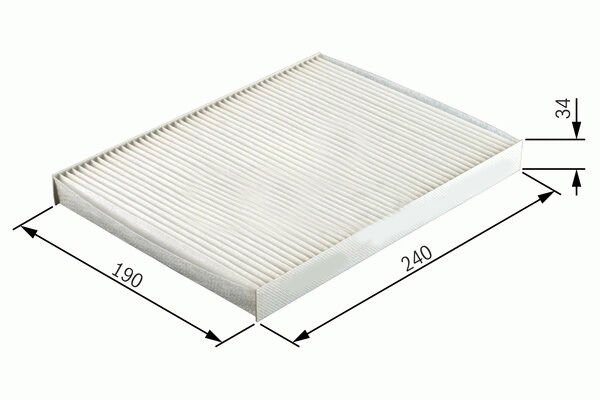 SARDES SC603 POLEN FİLTRESİ FIESTA V 1.3-1.4TDCI-1.4 16V-1.6TDCI-1.6 16V 01 > FUSION 1.4-1.4TDCI-1.6-1.6TDCI 02 >