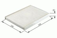 SARDES SC603 POLEN FİLTRESİ FIESTA V 1.3-1.4TDCI-1.4 16V-1.6TDCI-1.6 16V 01 > FUSION 1.4-1.4TDCI-1.6-1.6TDCI 02 >